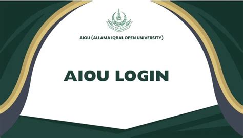 aiou log in.